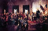 Unknown The Signing of the Constitution painting